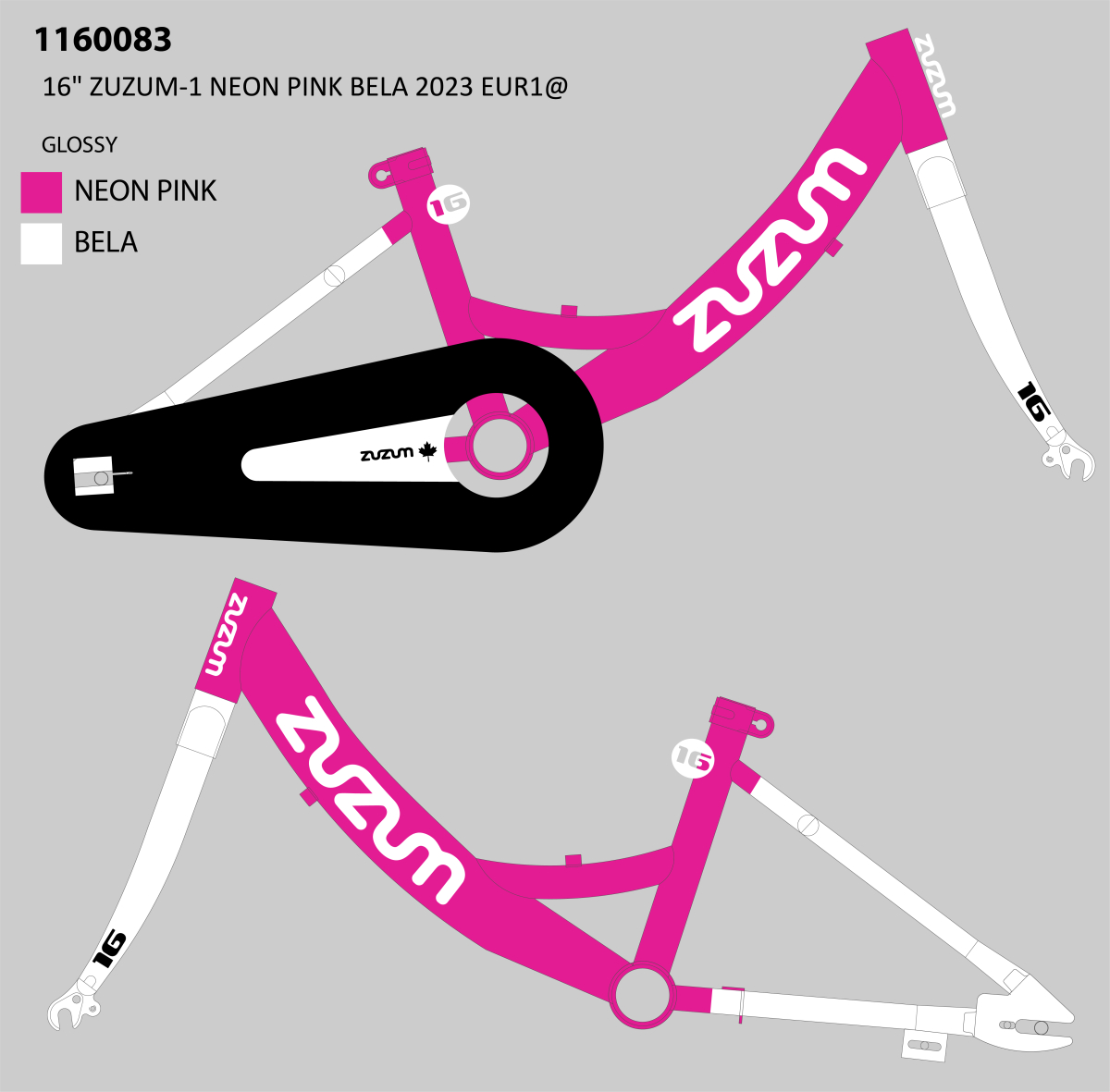 F.RAM CASSINI 16 zuzum-1 neon pink bela 2023 eur1@